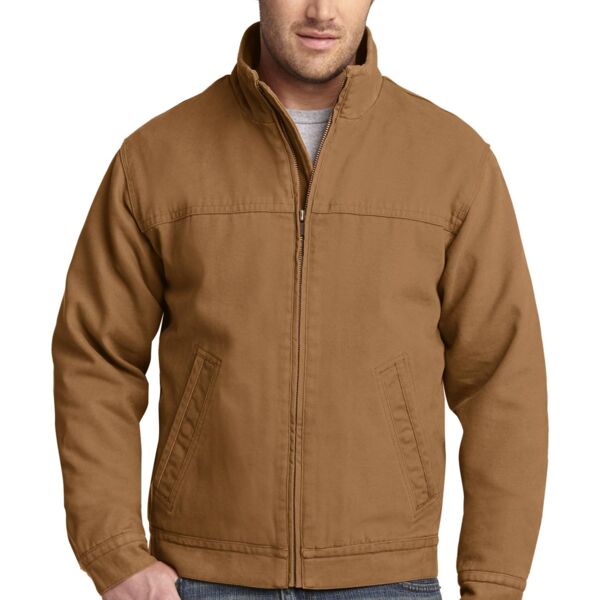 Washed Duck Cloth Flannel Lined Work Jacket Thumbnail