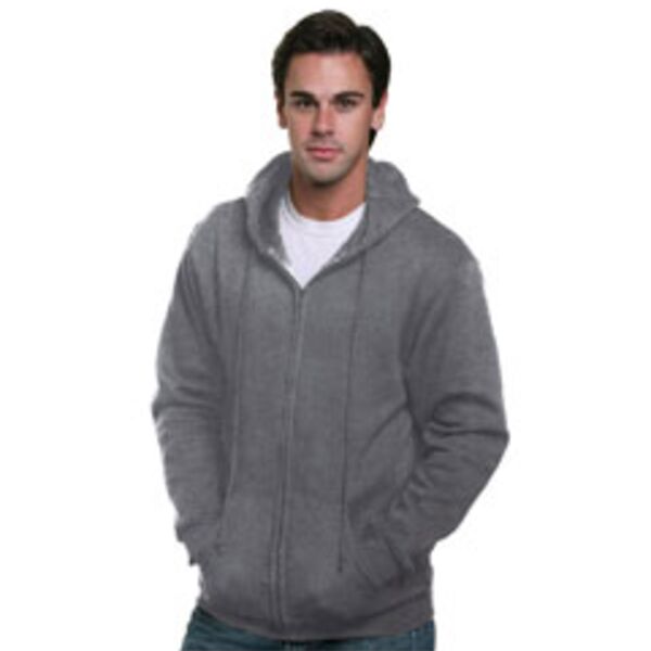 Adult  9.5oz., 80% cotton/20% polyester Full-Zip Hooded Sweatshirt Thumbnail